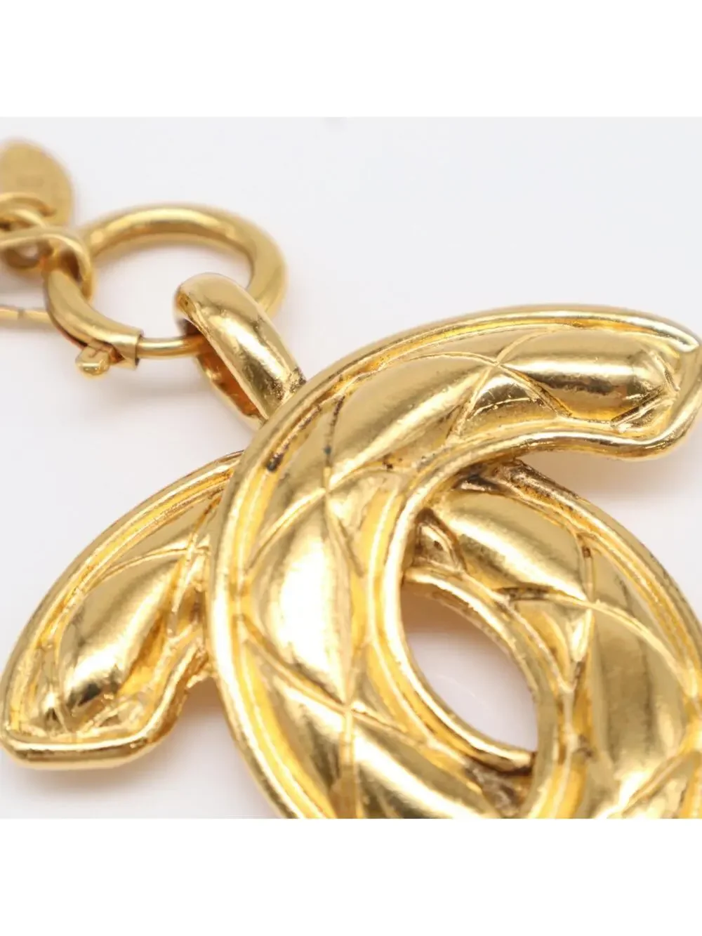 Chanel Cc Logo Chain Pendant Necklace #299516C15B